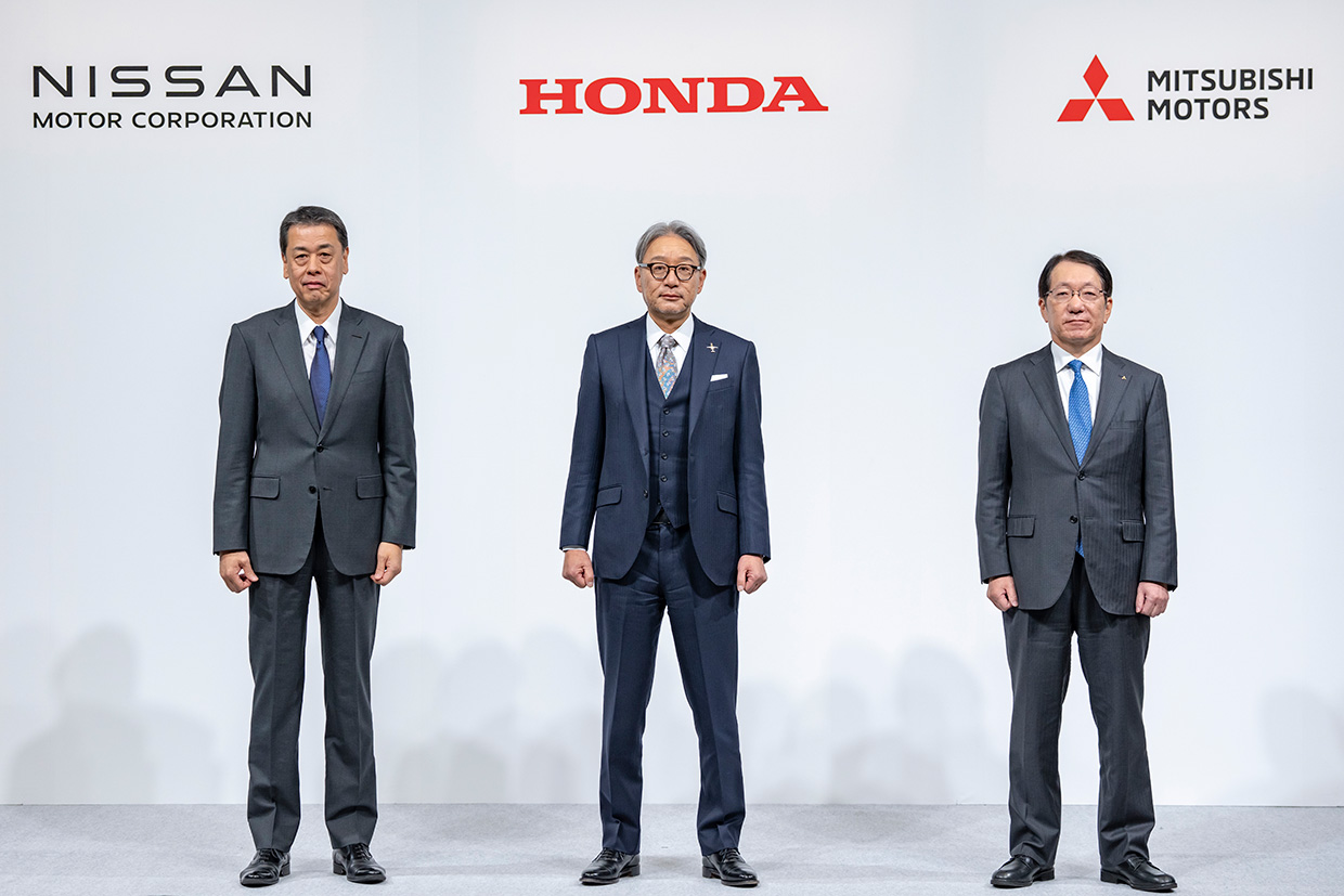 Nissan, Honda, and Mitsubishi Motors Press Conference